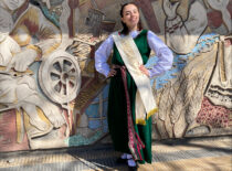 KTU student Luisina Allevato, Argentinian of Lithuanian descent taking part in Lithuanian Dance Festival in Argentina