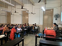Bengali Dalit anthology, which was published by KTU's Technologija, launch at the University of Calcutta, India