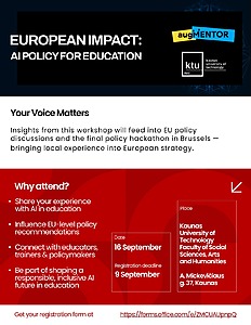 From Local Insights to European Impact: AI Policy for Education