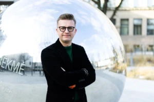 The researcher at KTU, Vytautas Valentinavičius